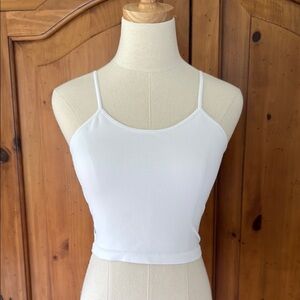 Free People white cross back bra tank